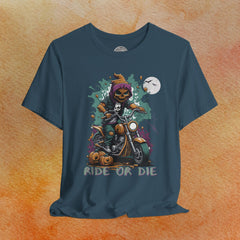 Halloween Biker Crew Neck TShirt