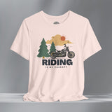 Miles are my Mediation Motorcycle Crew Neck TShirt