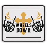 Wheel Down Biker Mouse Pad