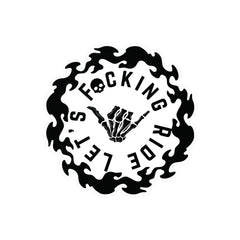 Let's Ride Motorcycle Helmet Decal