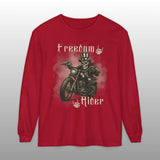Freedom Rider Patriotic Biker Long Sleeve TShirt
