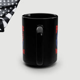Badass Veteran Black Coffee Mug, 15oz