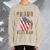 Proud American Veteran Crew Neck Sweatshirt