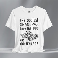 The Coolest Grandpas Ride Rykers Crew Neck TShirt