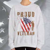 Proud American Veteran Crew Neck Sweatshirt