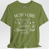 Moto Girl Customized Crew Neck TShirt