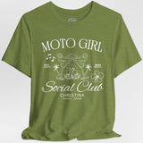 Moto Girl Customized Crew Neck TShirt