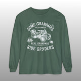 Real Grandmas Ride Spyders Long Sleeve Comfort Colors Tee