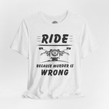 Funny Motorcycle Culture Crew Neck TShirt
