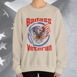 Badass American Veteran Crew Neck Sweatshirt