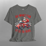 Can-Am Spyder Biker Santa "Oh What Fun" Christmas TShirt
