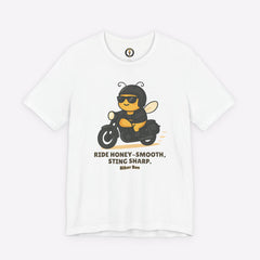 Biker Bee Ride Honey-Smooth T-Shirt by Motorcycle Inn