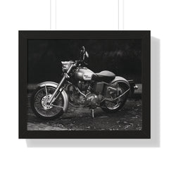 Royal Enfield Motorcycle Framed Poster Print