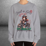 Woman's Motorcycle Culture Crew Neck Sweatshirt