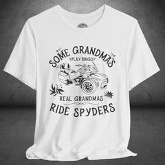 Real Grandmas Ride Spyders Customized Crew Neck TShirt