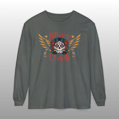 Biker Chick Day of the Dead Long Sleeve TShirt