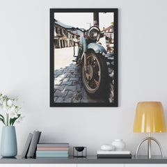 Vintage Motorcycle Framed Poster