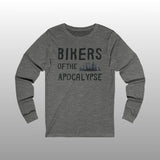 Biker Halloween Long Sleeve Crew Neck TShirt