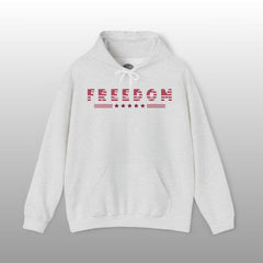 USA Flag Style Freedom Pullover Hoodie
