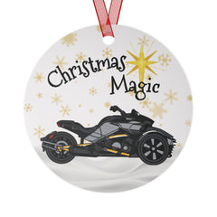 Can-Am Spyder ST Aluminum Christmas Ornament