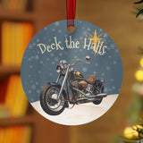 Vintage Harley Davidson Motorcycle Aluminum Christmas Ornament