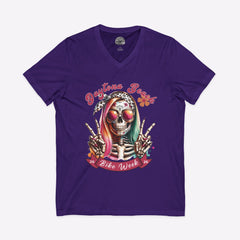 Daytona Bike Week 2026 Hipster Skull Women's V-Neck