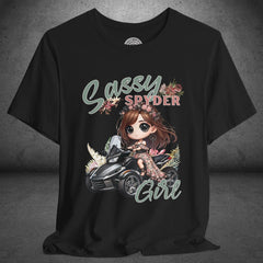 Sassy Spyder Girl Crew Neck TShirt