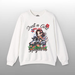 Just a Girl Who Loves Spyders Sweatshirt: Boho Design