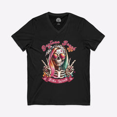 Daytona Bike Week 2026 Hipster Skull Women's V-Neck