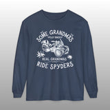 Real Grandmas Ride Spyders Long Sleeve Comfort Colors Tee