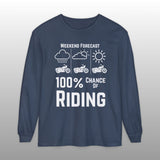 Motorcycle Weekend Forecast Long Sleeve TShirt
