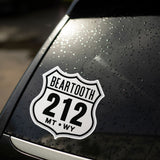 Beartooth Highway 212 Motorcycle Decal