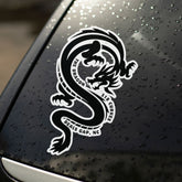 Tail of the Dragon Black Motorcycle Decal