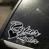 Can-Am Ryker Ryder Heart Motorcycle Helmet Decal