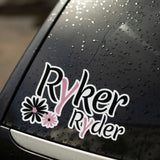 Can-Am Ryker Ryder Boho Flower Motorcycle Helmet Decal