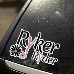 Can-Am Ryker Ryder Boho Flower Motorcycle Helmet Decal