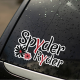 Can-Am Spyder Ryder Boho Flower Motorcycle Helmet Decal