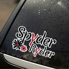 Can-Am Spyder Ryder Boho Flower Motorcycle Helmet Decal