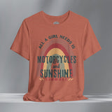 Women's Grunge Motorcycle Crew Neck TShirt