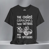The Coolest Grandmas Ride Spyders (F3) Crew Neck TShirt