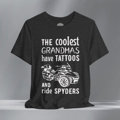 The Coolest Grandmas Ride Spyders (F3) Crew Neck TShirt