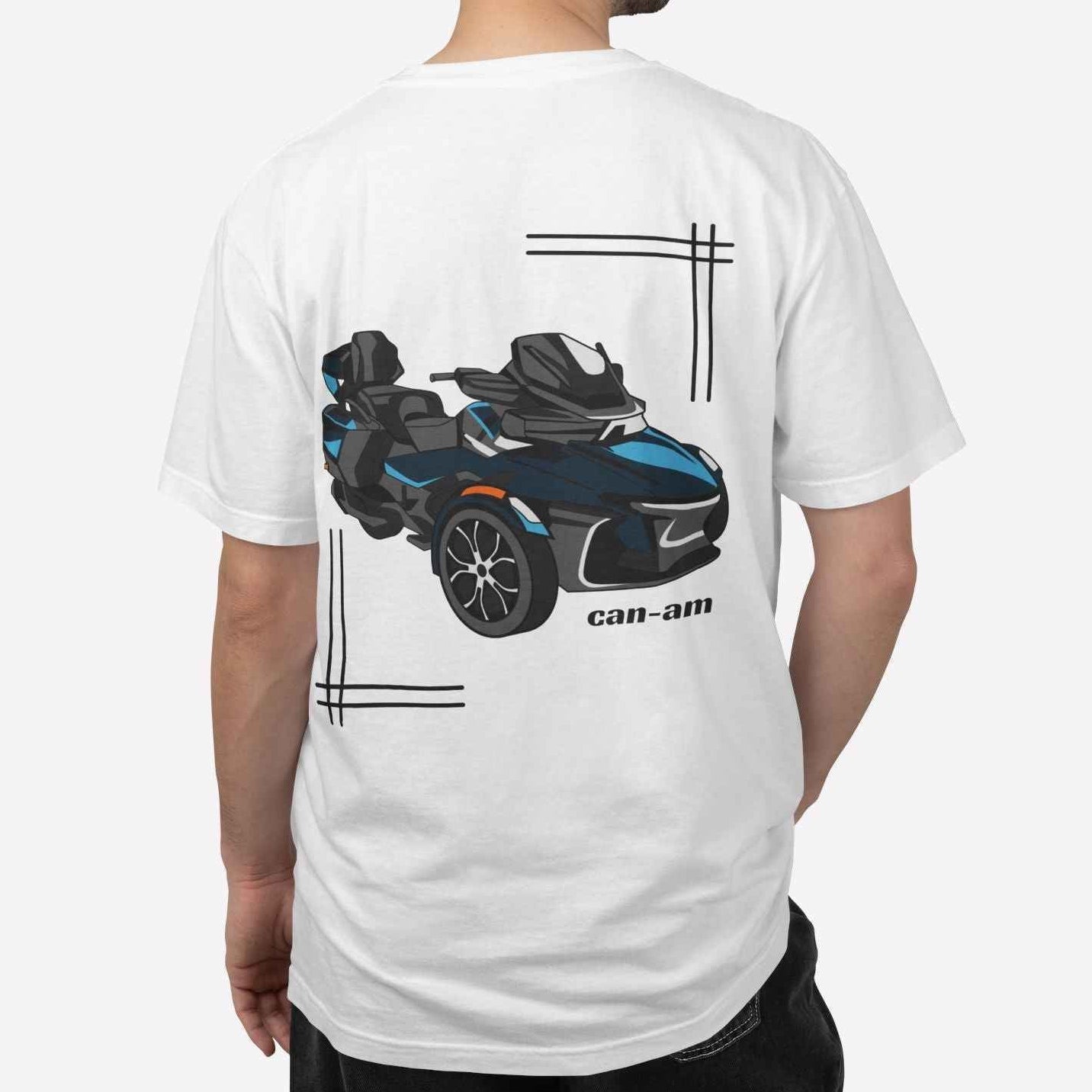Can-Am Spyder RT Heavyweight Teal Graphic Tee