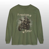Freedom Rider Patriotic Biker Long Sleeve TShirt