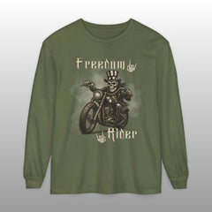 Freedom Rider Patriotic Biker Long Sleeve TShirt