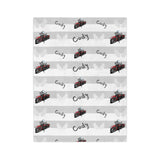 Motorcycle Customized Velveteen Minky Blanket