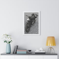 Vintage Motorbike Framed Poster