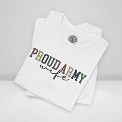 Proud Army Wife Crew Neck TShirt