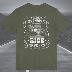 Real Grandpas Ride Spyders Customized Crew Neck TShirt