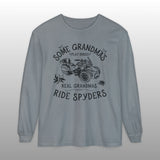 Real Grandmas Ride Spyders Long Sleeve Comfort Colors Tee