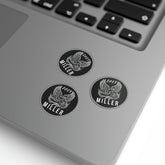 Biker Memorial Winged Cruiser Design - Round Sticker Roll